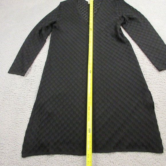 Exclusively‎ Misook Womens Duster Knit Cardigan Sweater Dress size Small Black - Picture 6 of 9